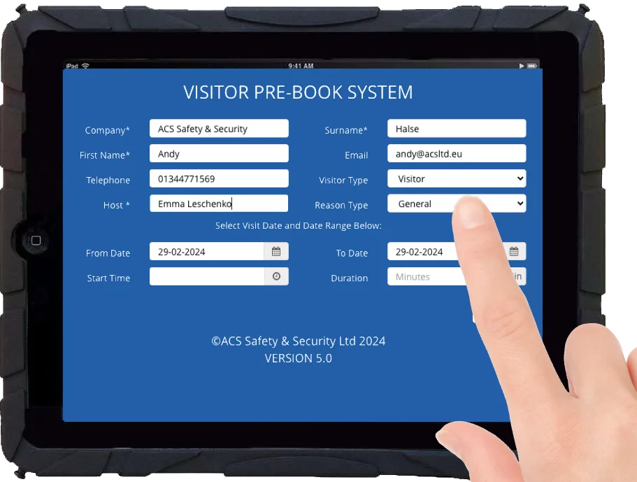 ACS iVisitor iPad