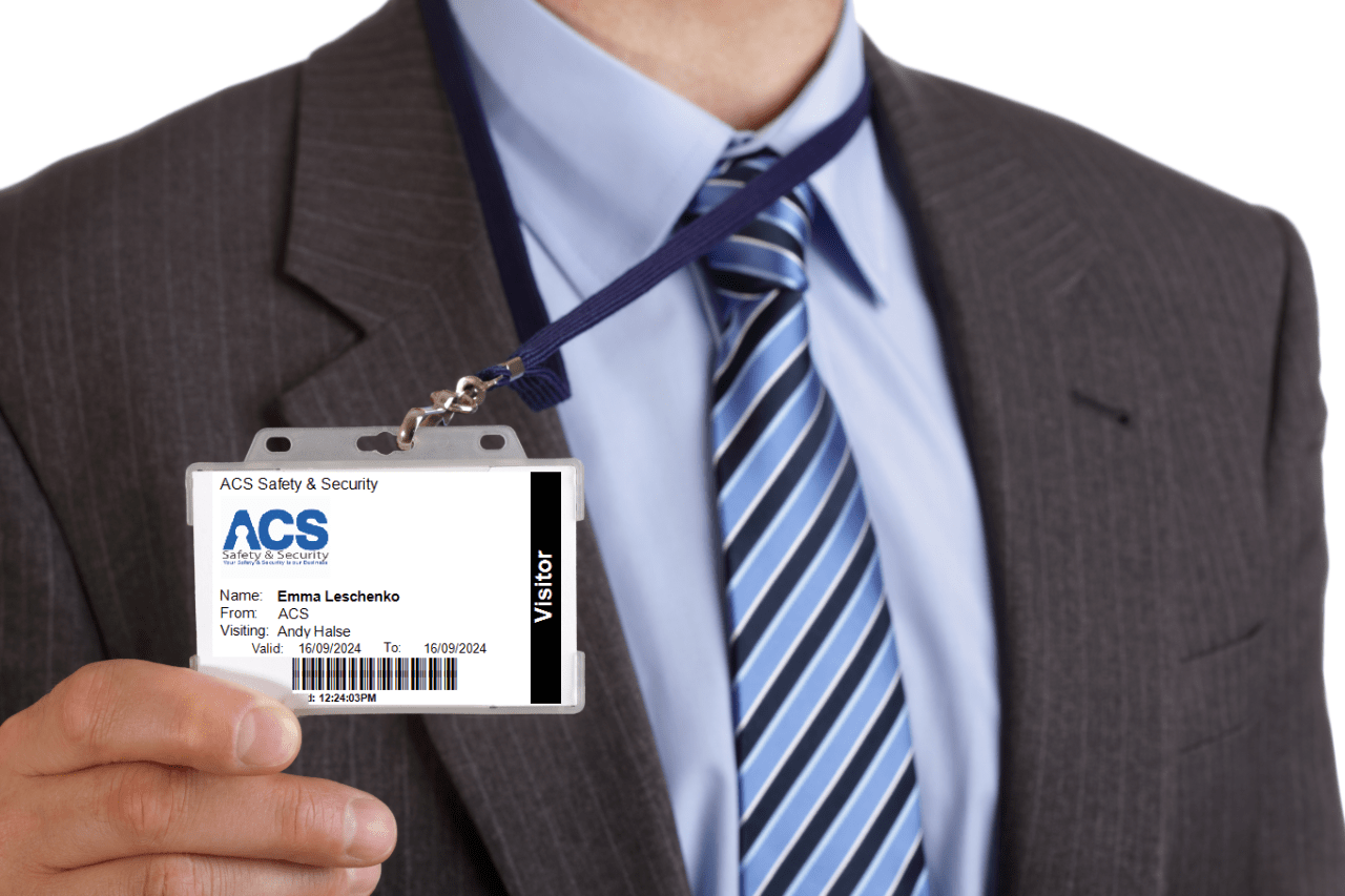 Visitor Passes Man